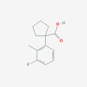 1-(3-Fluoro-2-methylphenyl)cyclopentane-1-carboxylic acid