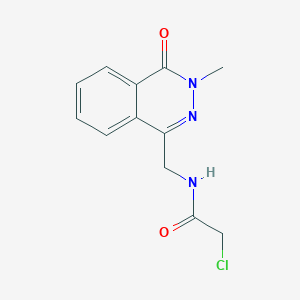 2-Chloro-n-[(3-methyl-4-oxo-3,4-dihydrophthalazin-1-yl)methyl]acetamide