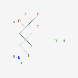 6-Amino-2-(trifluoromethyl)spiro[3.3]heptan-2-OL hydrochloride