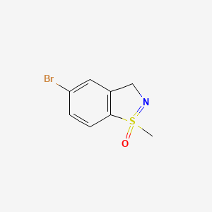 5-bromo-1-methyl-3H-1lambda6,2-benzothiazol-1-one