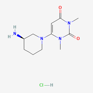 6-[(3R)-3-aminopiperidin-1-yl]-1,3-dimethyl-1,2,3,4-tetrahydropyrimidine-2,4-dione hydrochloride