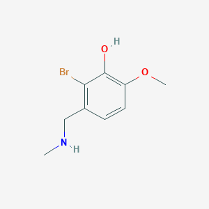 2-Bromo-6-methoxy-3-[(methylamino)methyl]phenol