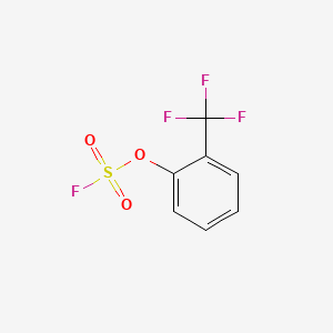 molecular formula C7H4F4O3S B13554384 2-(Trifluoromethyl)phenylfluoranesulfonate 