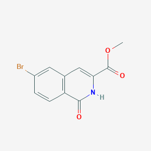 molecular formula C11H8BrNO3 B13554391 Methyl 6-bromo-1-oxo-1,2-dihydroisoquinoline-3-carboxylate 