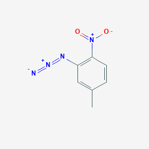 molecular formula C7H6N4O2 B13554392 2-Azido-4-methyl-1-nitrobenzene 