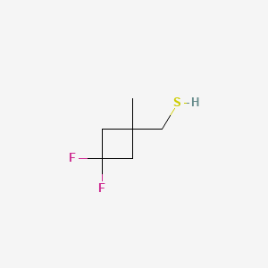 molecular formula C6H10F2S B13554464 (3,3-Difluoro-1-methylcyclobutyl)methanethiol 