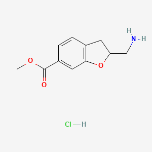 Methyl2-(aminomethyl)-2,3-dihydro-1-benzofuran-6-carboxylatehydrochloride