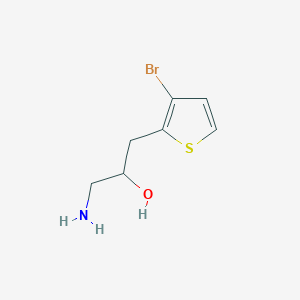 1-Amino-3-(3-bromothiophen-2-yl)propan-2-ol