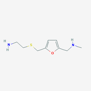 molecular formula C9H16N2OS B135545 5-[[(2-氨基乙基)硫]甲基]-N-甲基-2-呋喃甲胺 CAS No. 66356-54-5