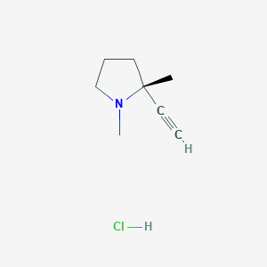 (2R)-2-ethynyl-1,2-dimethylpyrrolidinehydrochloride