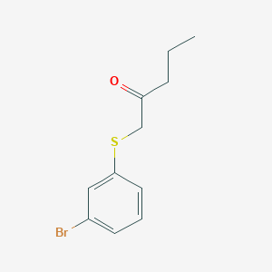 1-((3-Bromophenyl)thio)pentan-2-one