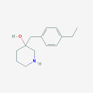 3-(4-Ethylbenzyl)piperidin-3-ol