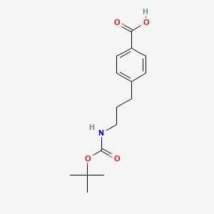 4-(3-{[(Tert-butoxy)carbonyl]amino}propyl)benzoicacid