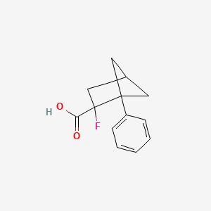 2-Fluoro-1-phenylbicyclo[2.1.1]hexane-2-carboxylicacid