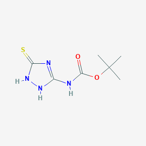 tert-butyl N-(3-sulfanyl-1H-1,2,4-triazol-5-yl)carbamate