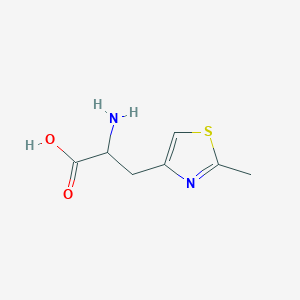 molecular formula C7H10N2O2S B13554600 2-Amino-3-(2-methylthiazol-4-yl)propanoic acid 