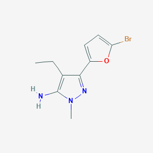 3-(5-Bromofuran-2-yl)-4-ethyl-1-methyl-1h-pyrazol-5-amine