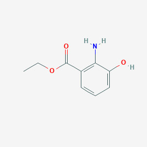 molecular formula C9H11NO3 B1355463 2-氨基-3-羟基苯甲酸乙酯 CAS No. 606-13-3