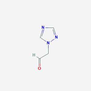 molecular formula C4H5N3O B13554634 1H-1,2,4-Triazole-1-acetaldehyde 