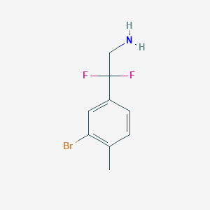 2-(3-Bromo-4-methylphenyl)-2,2-difluoroethan-1-amine