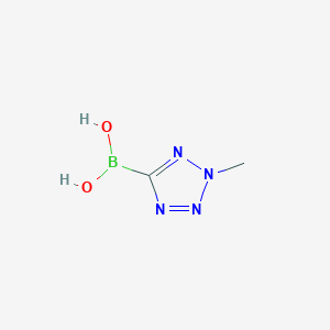 molecular formula C2H5BN4O2 B13554652 (2-Methyl-2H-tetrazol-5-yl)boronic acid 