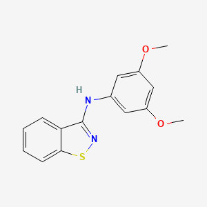 molecular formula C15H14N2O2S B13554656 N-(3,5-dimethoxyphenyl)-1,2-benzothiazol-3-amine 