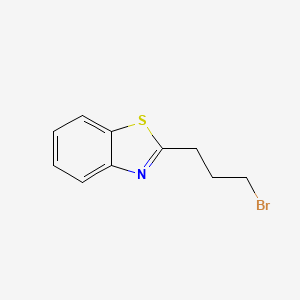 molecular formula C10H10BrNS B13554677 2-(3-Bromopropyl)benzo[d]thiazole 