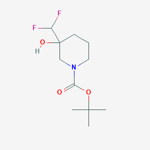 Tert-butyl 3-(difluoromethyl)-3-hydroxypiperidine-1-carboxylate