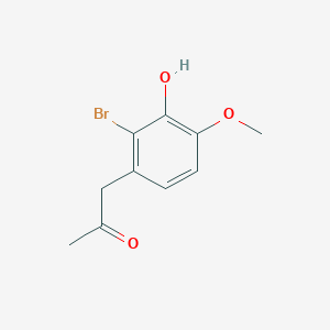 molecular formula C10H11BrO3 B13554721 1-(2-Bromo-3-hydroxy-4-methoxyphenyl)propan-2-one 