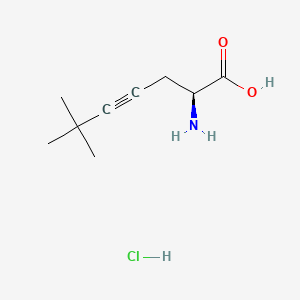 (2S)-2-amino-6,6-dimethylhept-4-ynoicacidhydrochloride