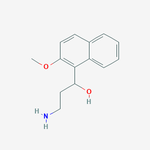 3-Amino-1-(2-methoxynaphthalen-1-yl)propan-1-ol