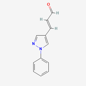 3-(1-Phenyl-1h-pyrazol-4-yl)acrylaldehyde