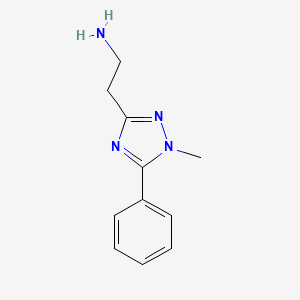 molecular formula C11H14N4 B13554801 2-(1-Methyl-5-phenyl-1h-1,2,4-triazol-3-yl)ethan-1-amine 