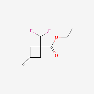 Ethyl1-(difluoromethyl)-3-methylidenecyclobutane-1-carboxylate