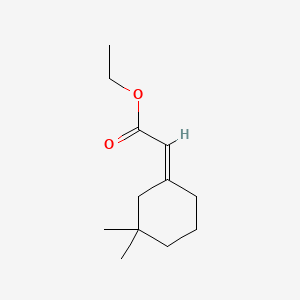 molecular formula C12H20O2 B13554844 Acetic acid, (3,3-dimethylcyclohexylidene)-, ethyl ester, (2Z)- CAS No. 37722-77-3