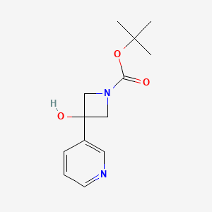 Tert-butyl 3-hydroxy-3-(pyridin-3-yl)azetidine-1-carboxylate