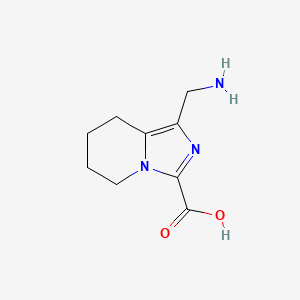 1-(Aminomethyl)-5,6,7,8-tetrahydroimidazo[1,5-a]pyridine-3-carboxylic acid