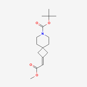 Tert-butyl 2-(2-methoxy-2-oxoethylidene)-7-azaspiro[3.5]nonane-7-carboxylate