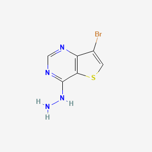 7-Bromo-4-hydrazinylthieno[3,2-d]pyrimidine