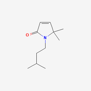 molecular formula C11H19NO B13554972 5,5-dimethyl-1-(3-methylbutyl)-2,5-dihydro-1H-pyrrol-2-one CAS No. 2825008-70-4