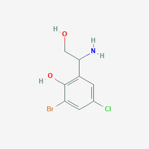 2-(1-Amino-2-hydroxyethyl)-6-bromo-4-chlorophenol