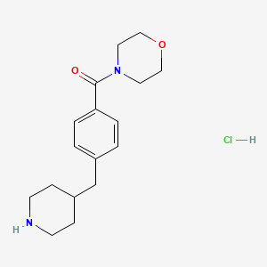 4-{4-[(Piperidin-4-yl)methyl]benzoyl}morpholinehydrochloride