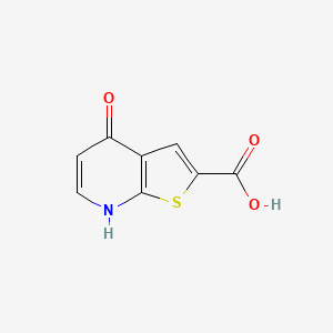 molecular formula C8H5NO3S B13555033 4-oxo-4H,7H-thieno[2,3-b]pyridine-2-carboxylicacid 