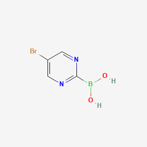 molecular formula C4H4BBrN2O2 B13555037 (5-Bromopyrimidin-2-yl)boronic acid 