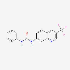 1-Phenyl-3-[3-(trifluoromethyl)quinolin-7-yl]urea