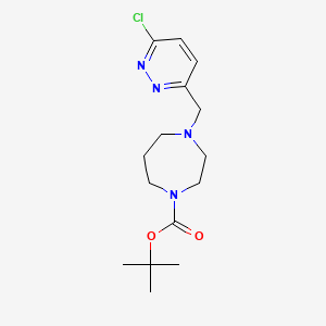 Tert-butyl4-[(6-chloropyridazin-3-yl)methyl]-1,4-diazepane-1-carboxylate