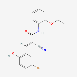 (2E)-3-(5-bromo-2-hydroxyphenyl)-2-cyano-N-(2-ethoxyphenyl)prop-2-enamide