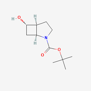 molecular formula C11H19NO3 B13555149 rac-tert-butyl (1R,5R,6R)-6-hydroxy-2-azabicyclo[3.2.0]heptane-2-carboxylate 