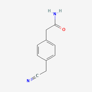 molecular formula C10H10N2O B1355515 2-[4-(氰甲基)苯基]乙酰胺 CAS No. 99071-55-3
