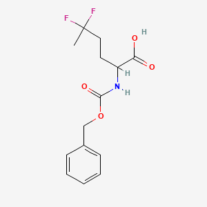 2-{[(Benzyloxy)carbonyl]amino}-5,5-difluorohexanoic acid